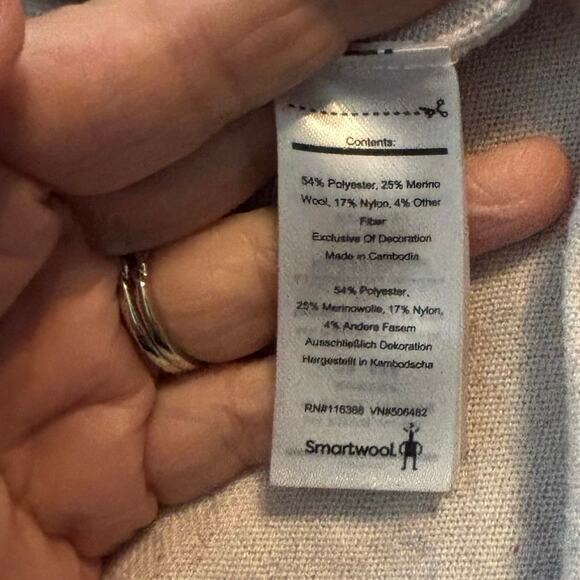 Smartwool Size XL Shadow Pine Hoodie Hooded Henley Sweater Rainbow Donegal - Picture 4 of 5